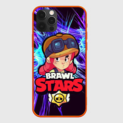 Чехол для iPhone 12 Pro Max Brawl Stars - Jessie, цвет: 3D-красный