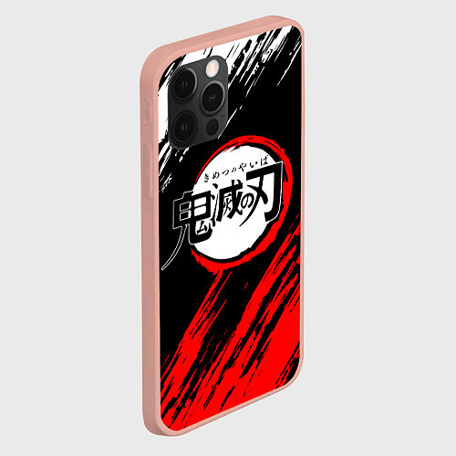 Чехол iPhone 12 Pro Max KIMETSU NO YAIBA / 3D-Светло-розовый – фото 2