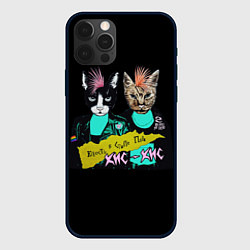 Чехол для iPhone 12 Pro Max Кис-Кис, цвет: 3D-черный