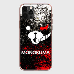 Чехол для iPhone 12 Pro Max MONOKUMA, цвет: 3D-светло-розовый