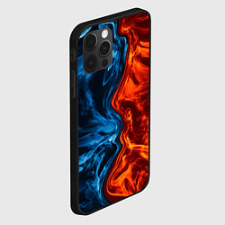 Чехол для iPhone 12 Pro Max Огонь и вода, цвет: 3D-черный — фото 2