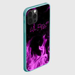 Чехол для iPhone 12 Pro Max LIL PEEP FIRE, цвет: 3D-мятный — фото 2