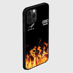 Чехол для iPhone 12 Pro Max Audi Ауди, цвет: 3D-черный — фото 2