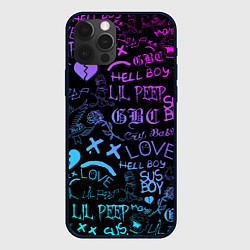 Чехол для iPhone 12 Pro Max LIL PEEP LOGOBOMBING, цвет: 3D-черный