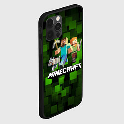 Чехол для iPhone 12 Pro Max Minecraft Майнкрафт, цвет: 3D-черный — фото 2