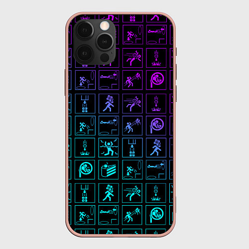 Чехол iPhone 12 Pro Max PORTAL / 3D-Светло-розовый – фото 1