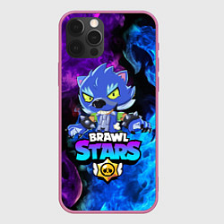 Чехол для iPhone 12 Pro Max BRAWL STARS LEON, цвет: 3D-малиновый