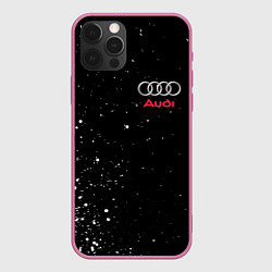 Чехол для iPhone 12 Pro Max AUDI, цвет: 3D-малиновый