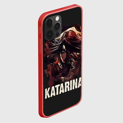 Чехол iPhone 12 Pro Max Katarina / 3D-Красный – фото 2