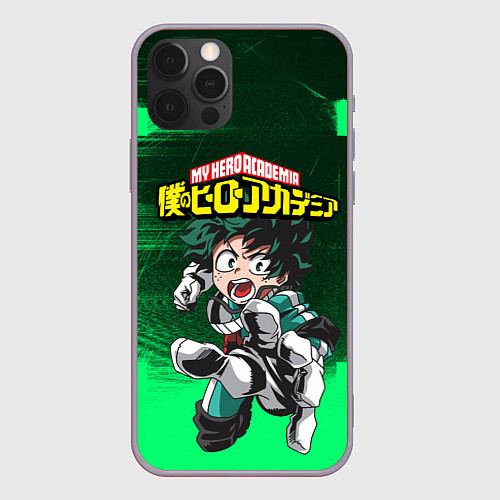 Чехол iPhone 12 Pro Max MY HERO ACADEMIA / 3D-Серый – фото 1