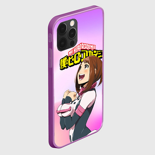 Чехол iPhone 12 Pro Max MY HERO ACADEMIA / 3D-Сиреневый – фото 2