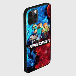 Чехол для iPhone 12 Pro Max Minecraft Майнкрафт, цвет: 3D-черный — фото 2