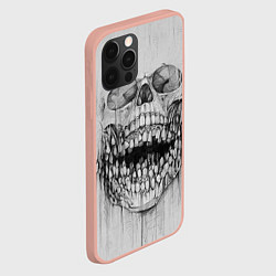 Чехол для iPhone 12 Pro Max Dentist skull, цвет: 3D-светло-розовый — фото 2