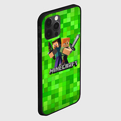 Чехол для iPhone 12 Pro Max MINECRAFT, цвет: 3D-черный — фото 2