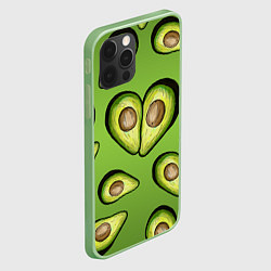Чехол для iPhone 12 Pro Max Люблю авокадо, цвет: 3D-салатовый — фото 2