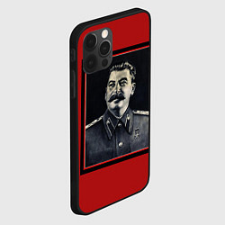 Чехол для iPhone 12 Pro Max Сталин, цвет: 3D-черный — фото 2