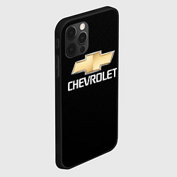 Чехол для iPhone 12 Pro Max CHEVROLET, цвет: 3D-черный — фото 2