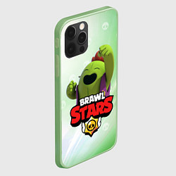 Чехол для iPhone 12 Pro Max Spike brawl stars, цвет: 3D-салатовый — фото 2