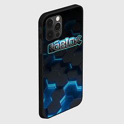 Чехол для iPhone 12 Pro Max Roblox Neon Hex, цвет: 3D-черный — фото 2
