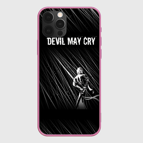 Чехол iPhone 12 Pro Max Devil May Cry / 3D-Малиновый – фото 1