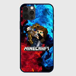 Чехол для iPhone 12 Pro Max Minecraft Майнкрафт, цвет: 3D-черный