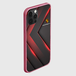 Чехол для iPhone 12 Pro Max PORSCHE, цвет: 3D-малиновый — фото 2