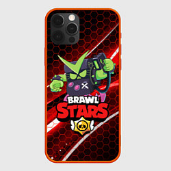 Чехол для iPhone 12 Pro Max BRAWL STARS VIRUS 8-BIT, цвет: 3D-красный