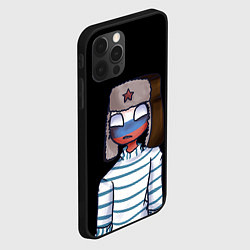 Чехол для iPhone 12 Pro Max CountryHumans - Россия, цвет: 3D-черный — фото 2