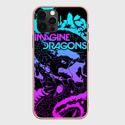 Чехол для iPhone 12 Pro Max Imagine Dragons, цвет: 3D-светло-розовый