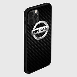 Чехол для iPhone 12 Pro Max NISSAN, цвет: 3D-черный — фото 2