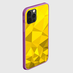 Чехол для iPhone 12 Pro Max YELLOW ABSTRACT, цвет: 3D-сиреневый — фото 2