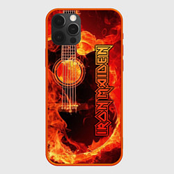 Чехол для iPhone 12 Pro Max Iron Maiden, цвет: 3D-красный