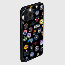 Чехол для iPhone 12 Pro Max NBA Pattern, цвет: 3D-черный — фото 2