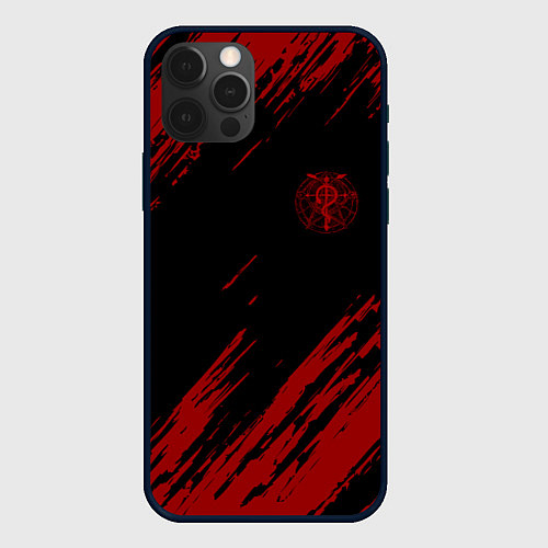 Чехол iPhone 12 Pro Max Стальной алхимик / 3D-Черный – фото 1
