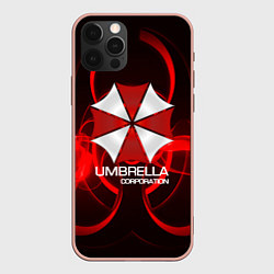 Чехол для iPhone 12 Pro Max Umbrella Corp, цвет: 3D-светло-розовый