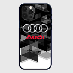 Чехол для iPhone 12 Pro Max AUDI, цвет: 3D-черный