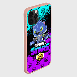 Чехол для iPhone 12 Pro Max Brawl stars leon оборотень, цвет: 3D-светло-розовый — фото 2