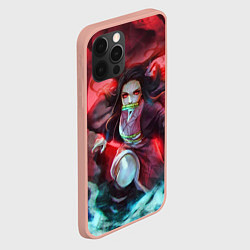 Чехол для iPhone 12 Pro Max KIMETSU NO YAIBA, цвет: 3D-светло-розовый — фото 2