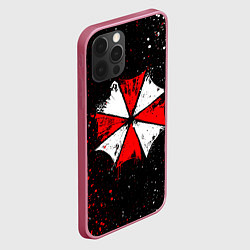 Чехол для iPhone 12 Pro Max RESIDENT EVIL UMBRELLA, цвет: 3D-малиновый — фото 2