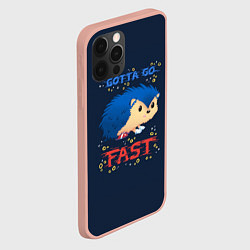 Чехол для iPhone 12 Pro Max СОНИК, цвет: 3D-светло-розовый — фото 2