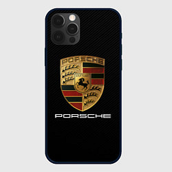 Чехол для iPhone 12 Pro Max PORSCHE, цвет: 3D-черный