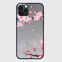 Чехол для iPhone 12 Pro Max САКУРА, цвет: 3D-черный