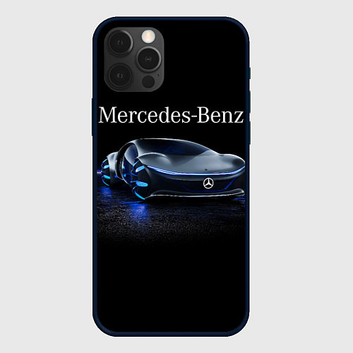 Чехол iPhone 12 Pro Max MERCEDES / 3D-Черный – фото 1