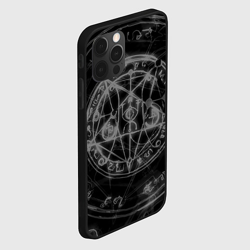Чехол iPhone 12 Pro Max ПЕНТАГРАММА, / 3D-Черный – фото 2