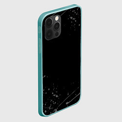 Чехол для iPhone 12 Pro Max СЕРЫЕ БРЫЗГИ, цвет: 3D-мятный — фото 2