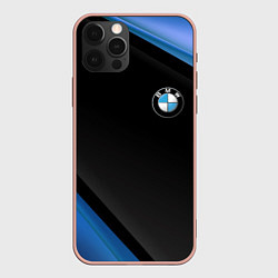 Чехол для iPhone 12 Pro Max BMW, цвет: 3D-светло-розовый