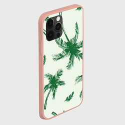 Чехол для iPhone 12 Pro Max Пальмовый рай, цвет: 3D-светло-розовый — фото 2