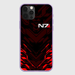 Чехол для iPhone 12 Pro Max MASS EFFECT N7, цвет: 3D-сиреневый