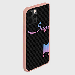 Чехол для iPhone 12 Pro Max BTS Suga, цвет: 3D-светло-розовый — фото 2