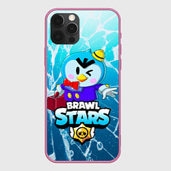 Чехол для iPhone 12 Pro Max Brawl stars MR P, цвет: 3D-малиновый